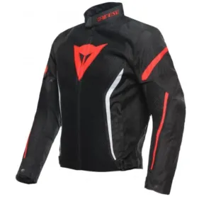 CHAQUETA DAINESE AIR CRONO 2 TEX NEGRO NEGRO ROJO