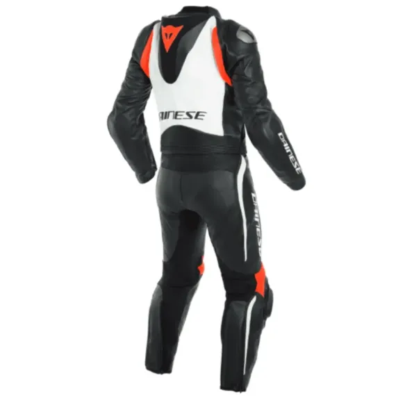 MONO DAINESE AVRO D-AIR (AIRBAG INCLUIDO) 2 PIEZAS DIVISIBLE NEGRO BLANCO ROJO FLUOR