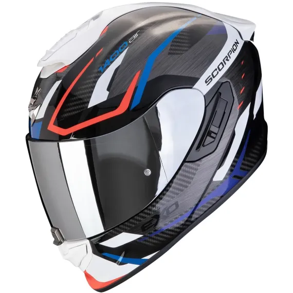 CASCO SCORPION EXO-1400 EVO II AIR ACCORD NEGRO AZUL BLANCO