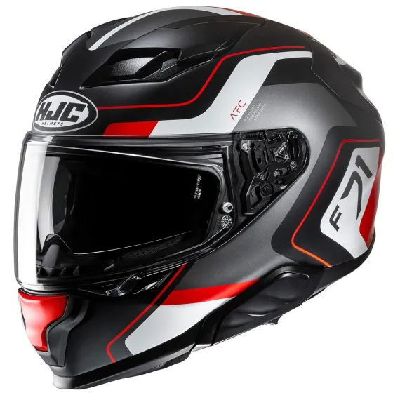 CASCO HJC F71 ARCAN MC1SF NEGRO MATE BLANCO ROJO