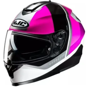 CASCO HJC C70N ALIA MC8 ROSA BLANCO NEGRO PLATA