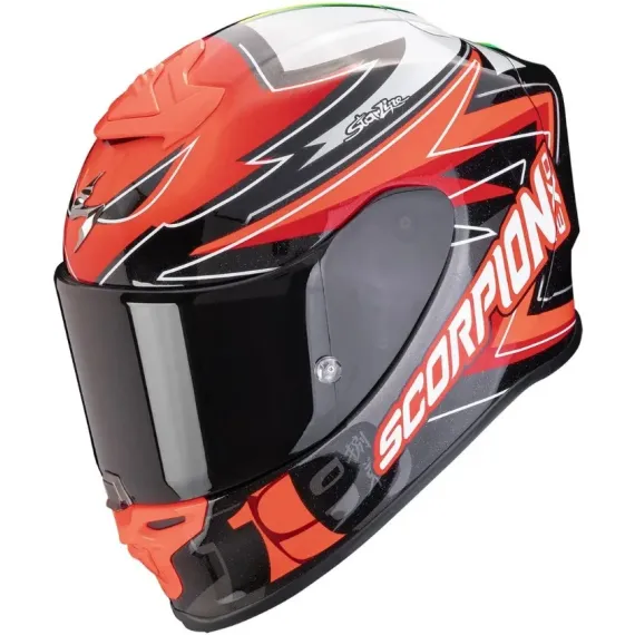 CASCO SCORPION EXO-R1 EVO AIR ALVARO BAUTISTA ROJO NEGRO BLANCO