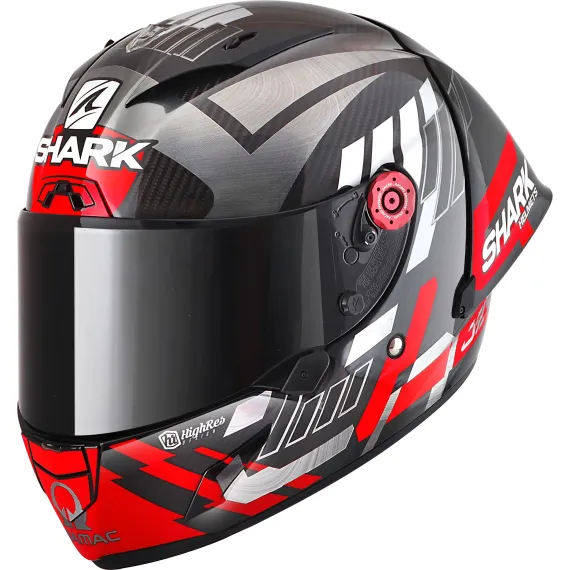 CASCO SHARK RACE-R PRO GP 06 REPLICA JOHANN ZARCO WINTER TEST CARBONO ROJO GRIS