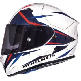 CASCO MT KRE SV INTREPID B2 BLANCO AZUL ROJO FLUOR