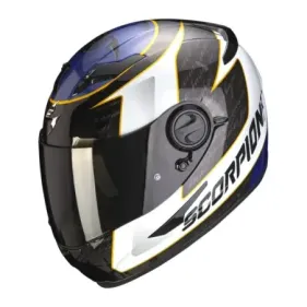 CASCO SCORPION EXO-490 TOUR BLANCO AZUL