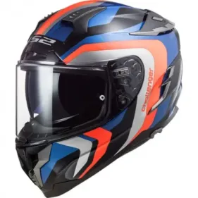 CASCO LS2 FF327 CHALLENGER GALACTIC AZUL NARANJA FLUOR