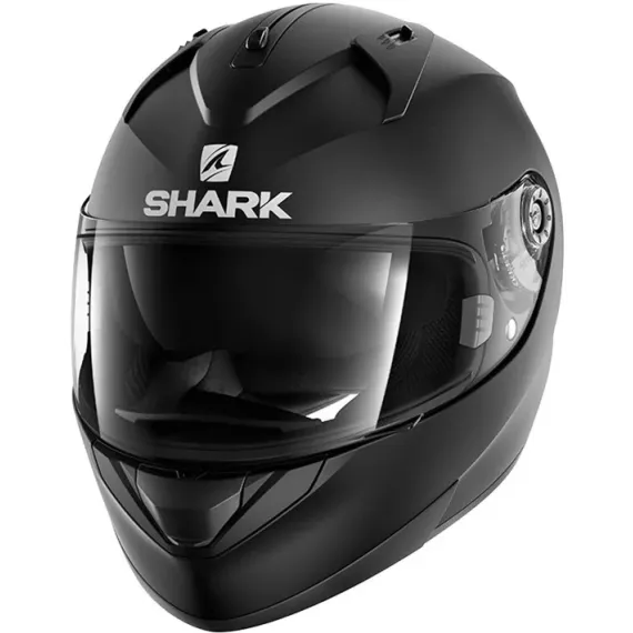 CASCO SHARK RIDILL BLANK MAT KMA NEGRO MATE