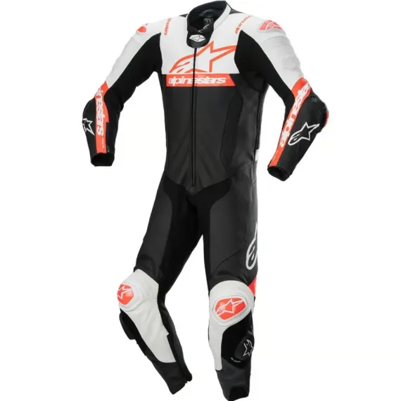 MONO ALPINESTARS MISSILE V2 1 PIEZA NEGRO BLANCO ROJO FLUOR