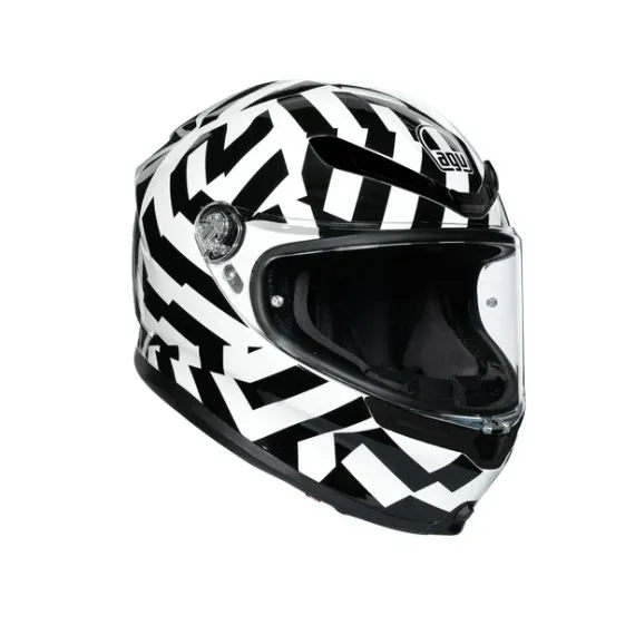 CASCO AGV K6 SECRET NEGRO BLANCO