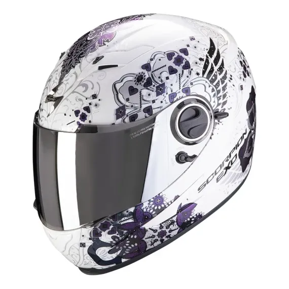 CASCO SCORPION EXO-490 DIVINA BLANCO CAMALEON