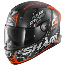 CASCO SHARK SKWAL 2 NOXXYS MAT KOS NEGRO MATE NARANJA PLATA