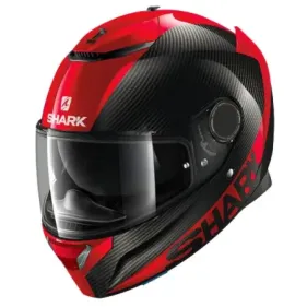 CASCO SHARK SPARTAN CARBON 1.2 SKIN DRR CARBONO ROJO ROJO