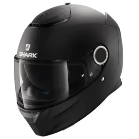 CASCO SHARK SPARTAN 1.2 BLANK MAT KMA NEGRO MATE