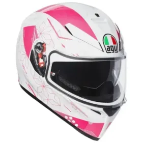 CASCO AGV K-3 SV IZUMI BLANCO ROSA