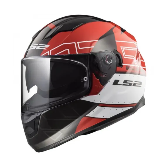 CASCO LS2 FF320 STREAM EVO KUB ROJO NEGRO