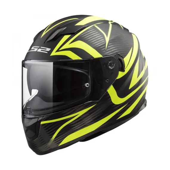 CASCO LS2 FF320 STREAM EVO JINK NEGRO AMARILLO FLUOR MATE