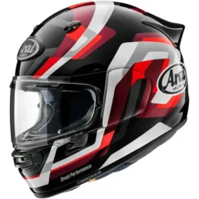 CASCO ARAI QUANTIC SNAKE NEGRO BLANCO ROJO