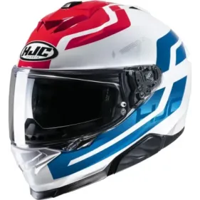 CASCO HJC I71 ENTA MC21 BLANCO AZUL ROJO