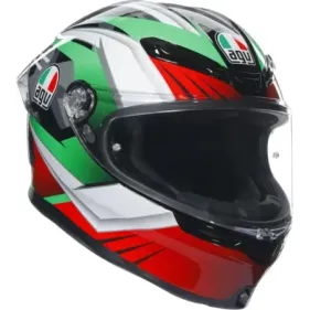 CASCO AGV K6 S EXCITE CAMUFLAJE ITALIA BLANCO ROJO VERDE