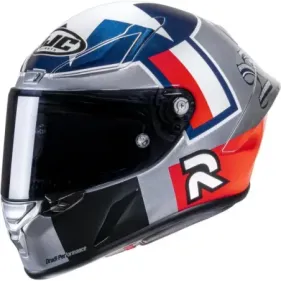 CASCO HJC RPHA 1 BEN SPIES SILVERSTAR MC1 PLATA AZUL ROJO