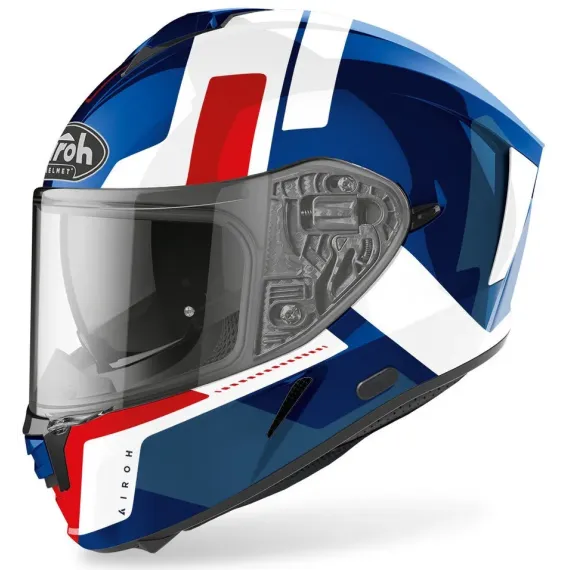 CASCO AIROH SPARK SHOGUN AZUL ROJO BLANCO