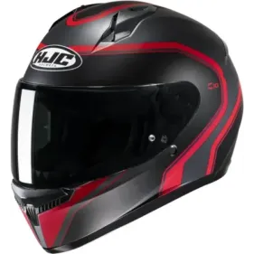 CASCO HJC C10 ELIE MC1SF NEGRO MATE ROJO