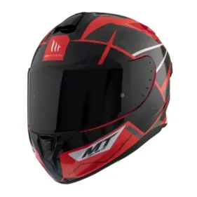 CASCO MT TARGO PRO PODIUM D5 ROJO NEGRO