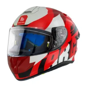 CASCO MT TARGO PRO BIGER C5 ROJO MATE BLANCO NEGRO