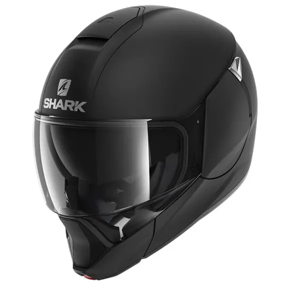 CASCO SHARK EVOJET BLANK MAT KMA NEGRO MATE