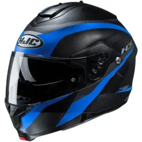 CASCO HJC C91 TALY MC2SF NEGRO MATE AZUL