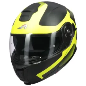 CASCO ASTONE RT 1200 EVO ASTAR NEGRO MATE AMARILLO FLUOR