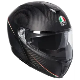 CASCO AGV SPORTMODULAR TRICOLORE CARBON MATE ITALIA