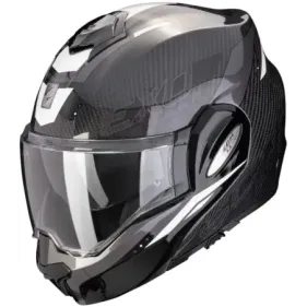 CASCO SCORPION EXO-TECH EVO CARBON ROVER NEGRO BLANCO