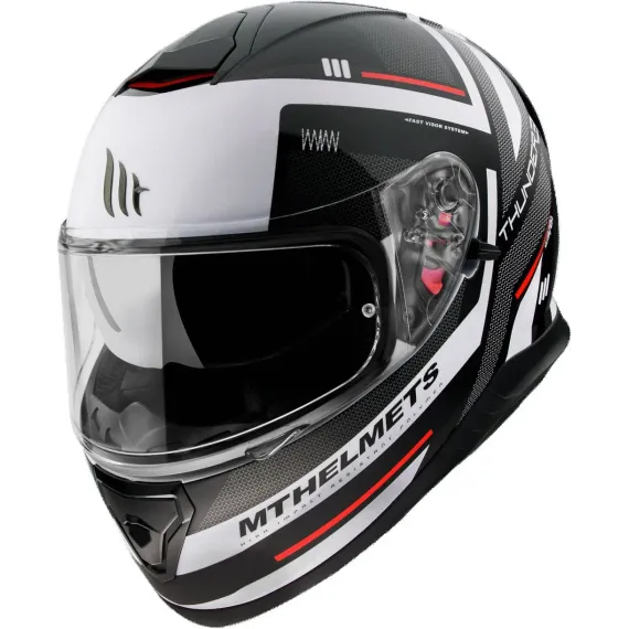 CASCO MT THUNDER 3 SV CARRY E0 BLANCO NEGRO