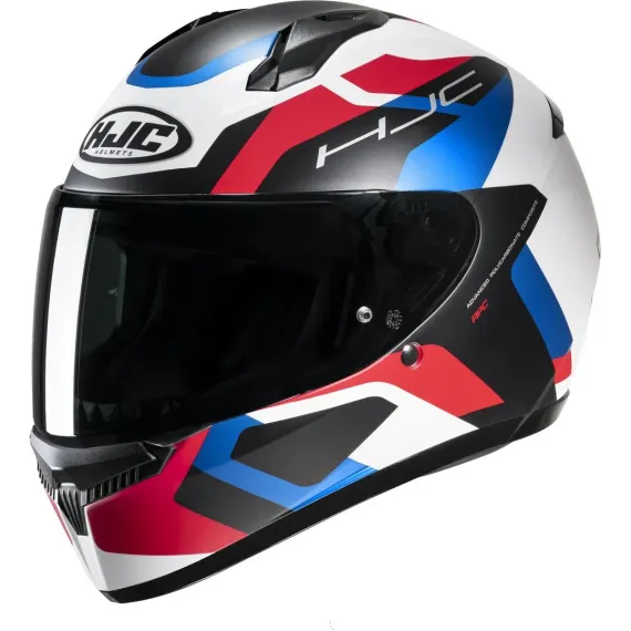 CASCO HJC C10 TINS MC21SF BLANCO MATE NEGRO ROJO AZUL