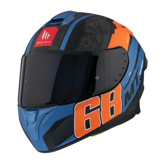 CASCO MT TARGO PRO WELCOME D4 NARANJA FLUOR MATE