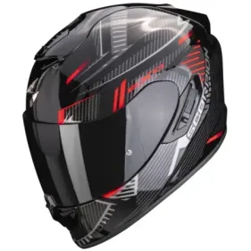 CASCO SCORPION EXO-1400 EVO AIR SHELL NEGRO ROJO