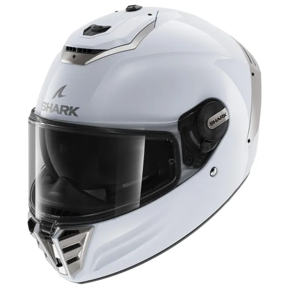 CASCO SHARK SPARTAN RS BLANK BLANCO PLATA