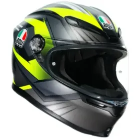 CASCO AGV K6 EXCITE CAMUFLAJE MATE AMARILLO FLUOR