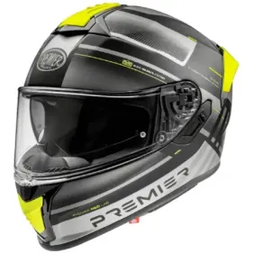 CASCO PREMIER EVOLUZIONE SP Y BM NEGRO MATE ANTRACITA AMARILLO FLUOR