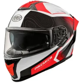 CASCO PREMIER EVOLUZIONE DK 2 BM BLANCO NEGRO ROJO