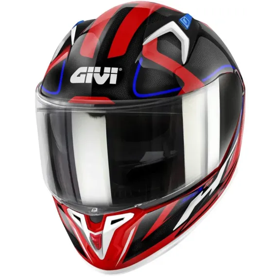 CASCO GIVI 50.8 RACER BLANCO ROJO NEGRO