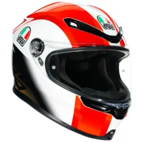 CASCO AGV K6 REPLICA MARCO SIMONCELLI SIC58 BLANCO ROJO NEGRO