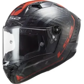 CASCO LS2 FF805 THUNDER C SPUTNIK CARBONO ROJO