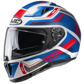 CASCO HJC I70 LONEX MC21SF BLANCO MATE AZUL ROJO