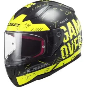 CASCO LS2 FF353 RAPID PLAYER AMARILLO FLUOR NEGRO