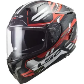 CASCO LS2 FF327 CHALLENGER SPIN NEGRO ROJO BLANCO