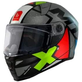 CASCO MT REVENGE 2 LIGHT C2 GRIS VERDE ROJO AZUL