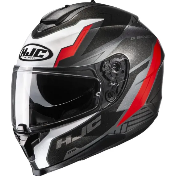 CASCO HJC C70 SILON MC1 NEGRO BLANCO ROJO