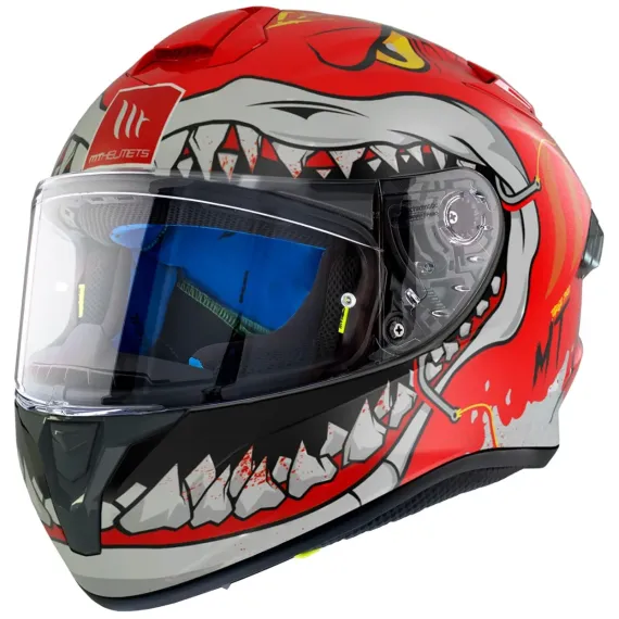 CASCO MT TARGO PRO SHARKY C5 ROJO MATE